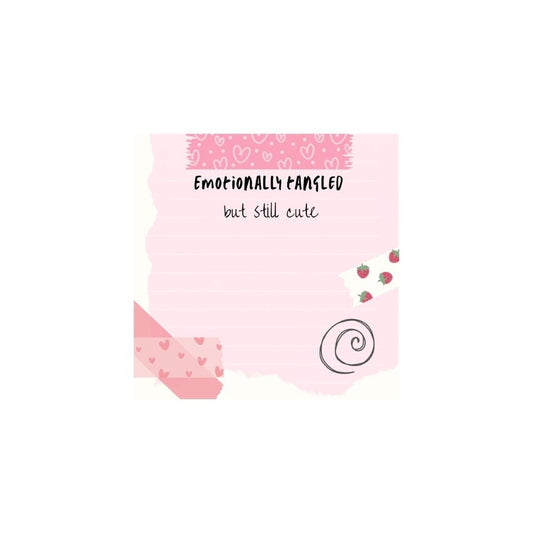 Emotionally Tangled But Still Cute Post - it® Sticky Notes - Splash of Charm