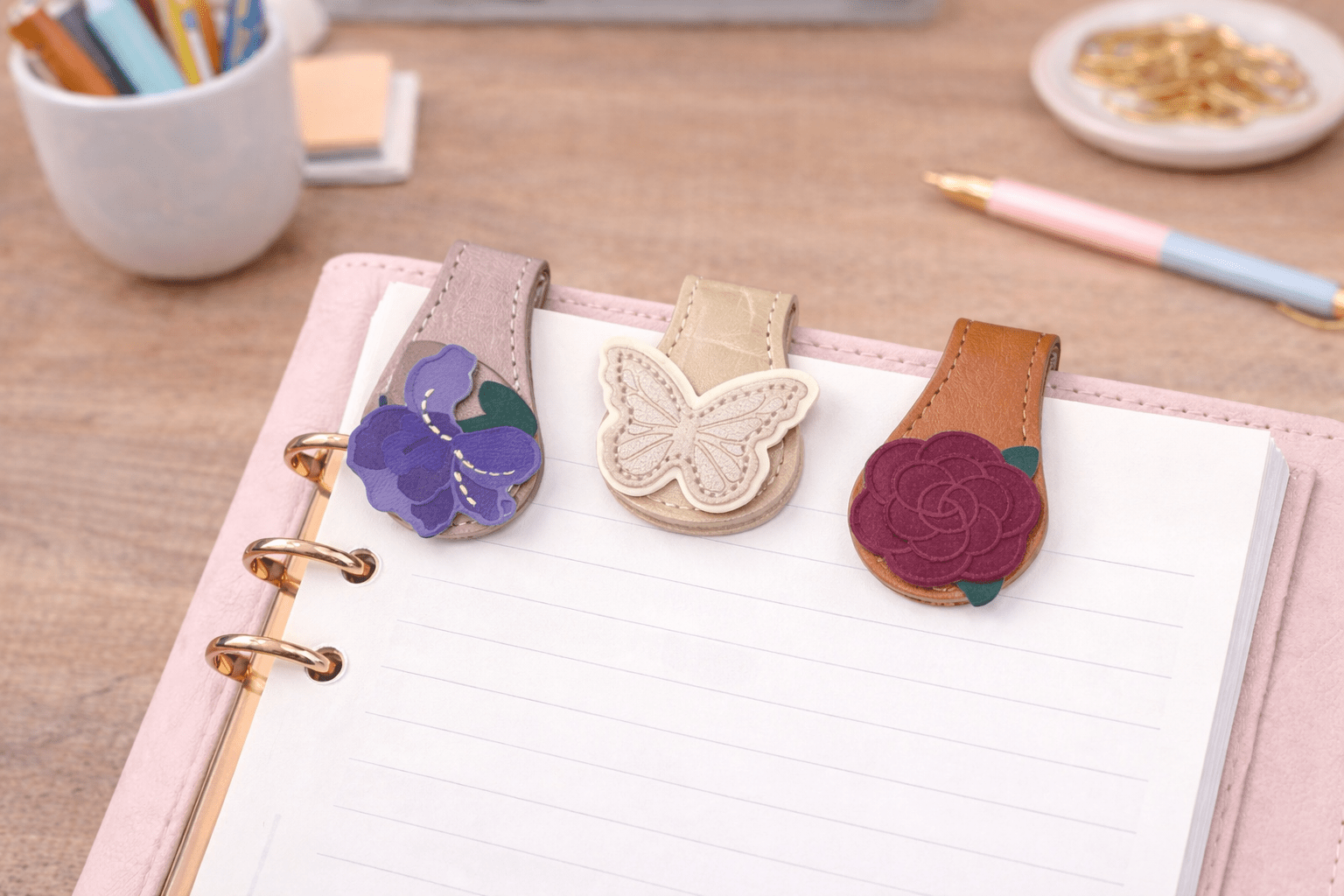 Floral Magnetic Bookmark Set | Decorative Planner & Bookmarks (Set of 3) - Splash of Charm