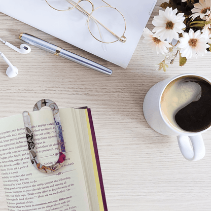 Forgiven Jumbo Acrylic Paper Clip – Inspirational Faith Stationery Gift - Splash of Charm