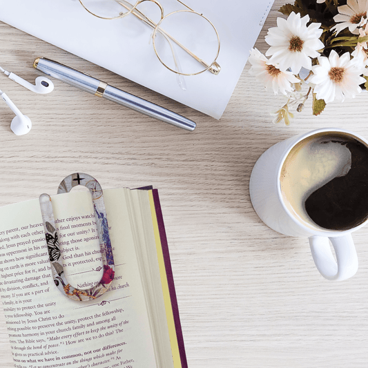 Forgiven Jumbo Acrylic Paper Clip – Inspirational Faith Stationery Gift - Splash of Charm