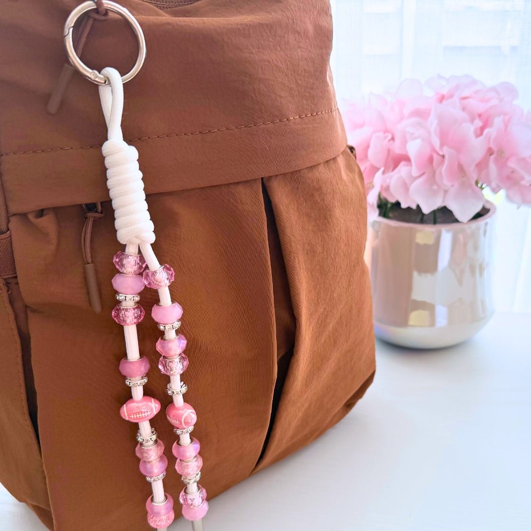 Game Day Beaded Purse Charm | Assorted Football Bag Charm - Splash of Charm