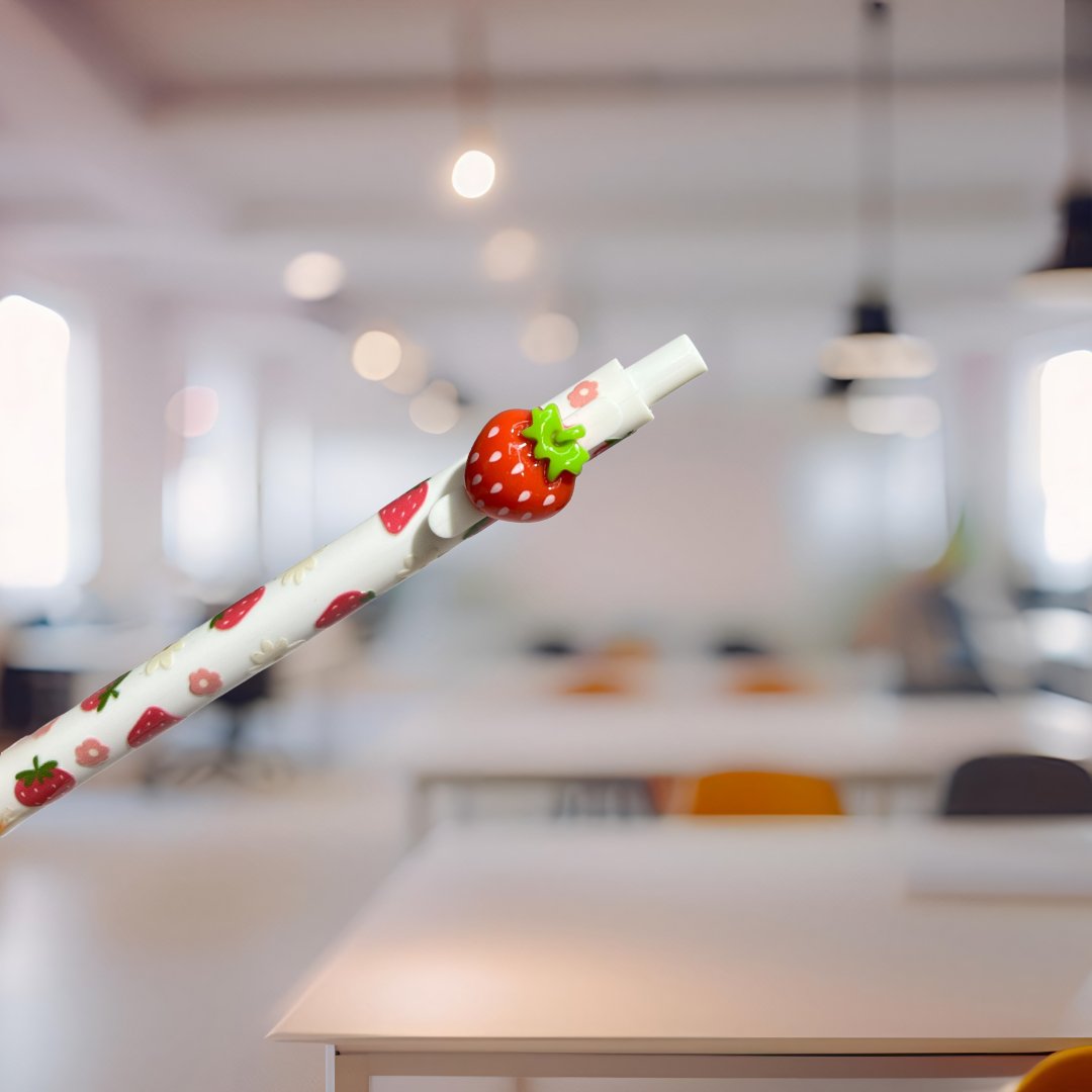 Black Ink Gel Pen with Charm – Fun & Functional Writing Accessory - Splash of Charm