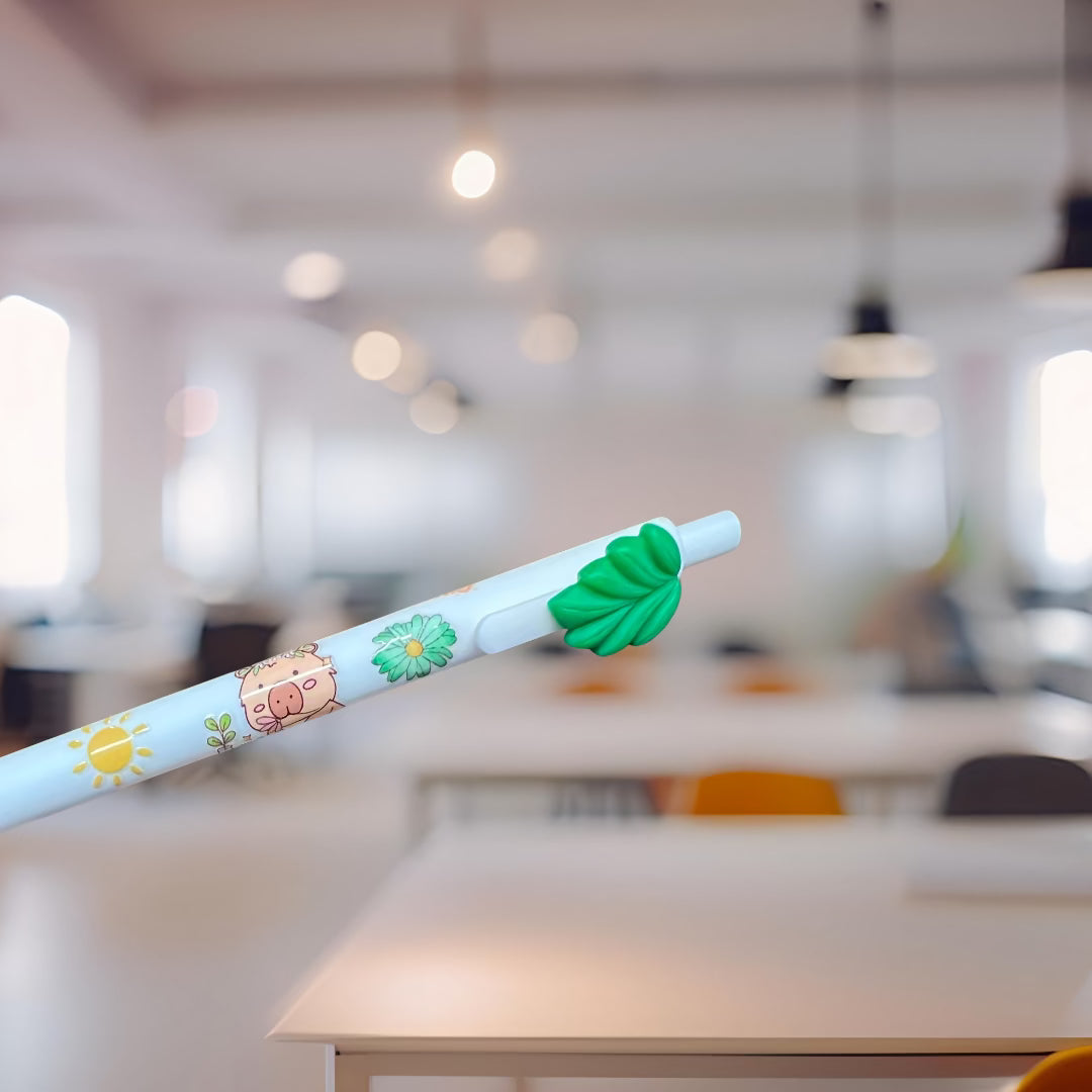 Hippie the Capybara Black Ink Gel Charm Pen – Cute & Fun Stationery - Splash of Charm