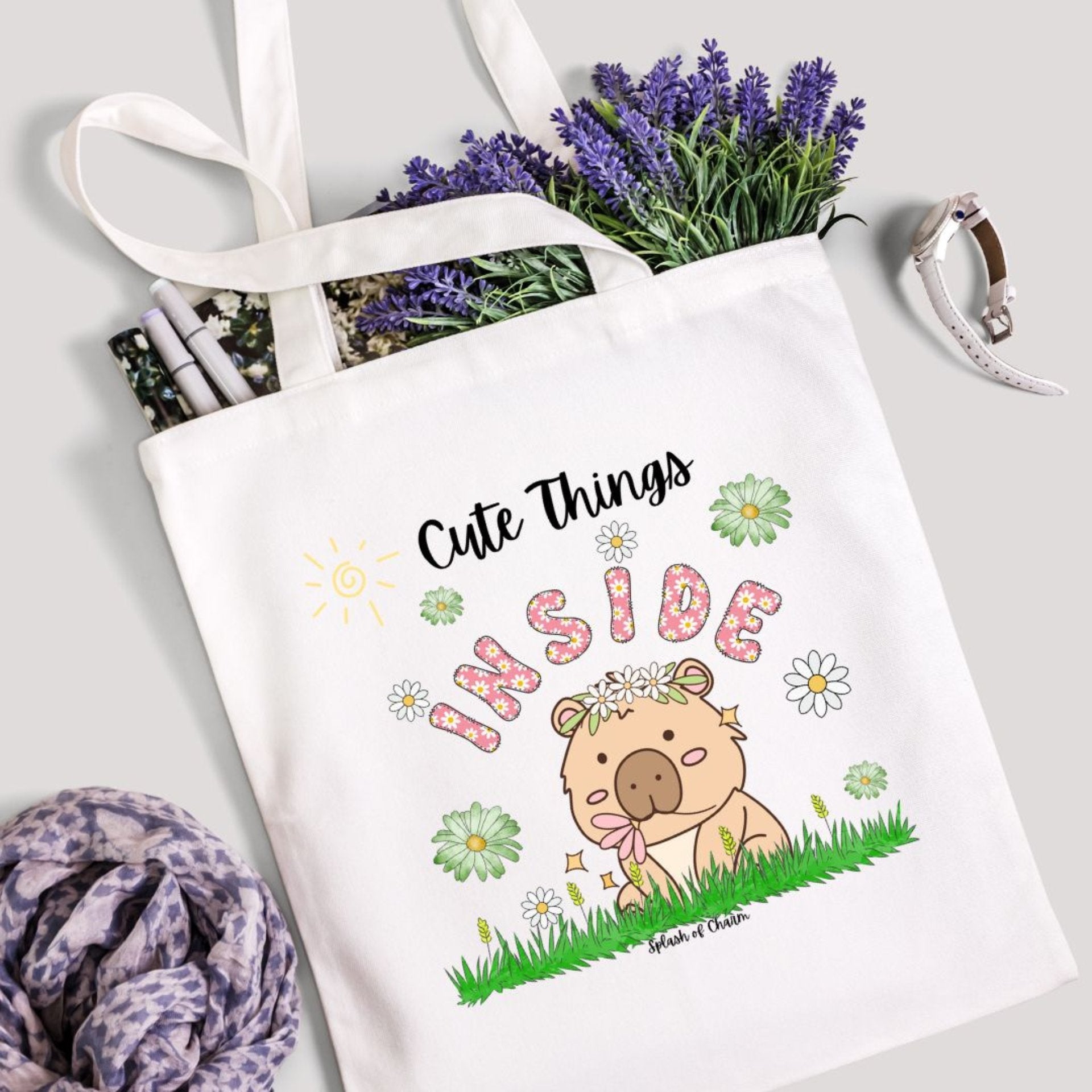 Hippie the Capybara Mini Tote - Splash of Charm