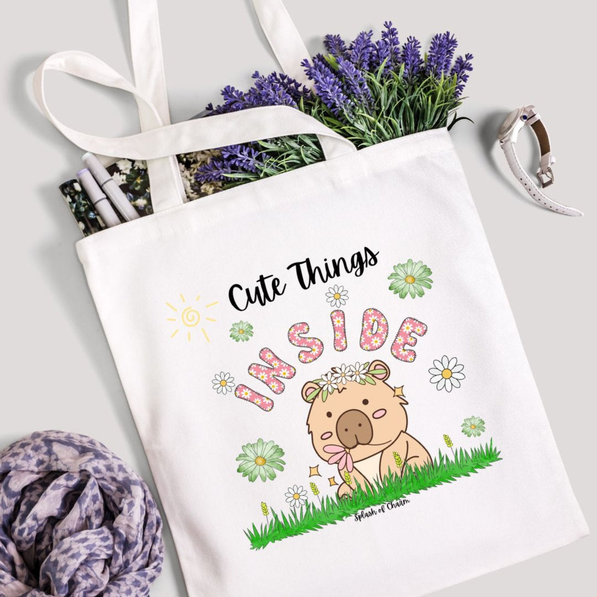 Hippie the Capybara Mini Tote - Splash of Charm