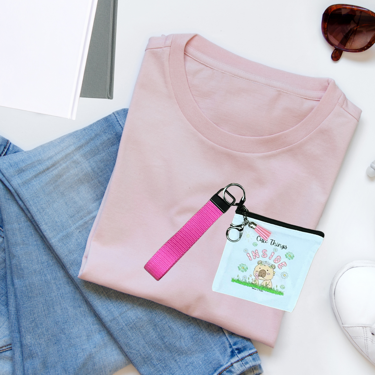 Hippie the Capybara Wristlet Go - Bag - Splash of Charm