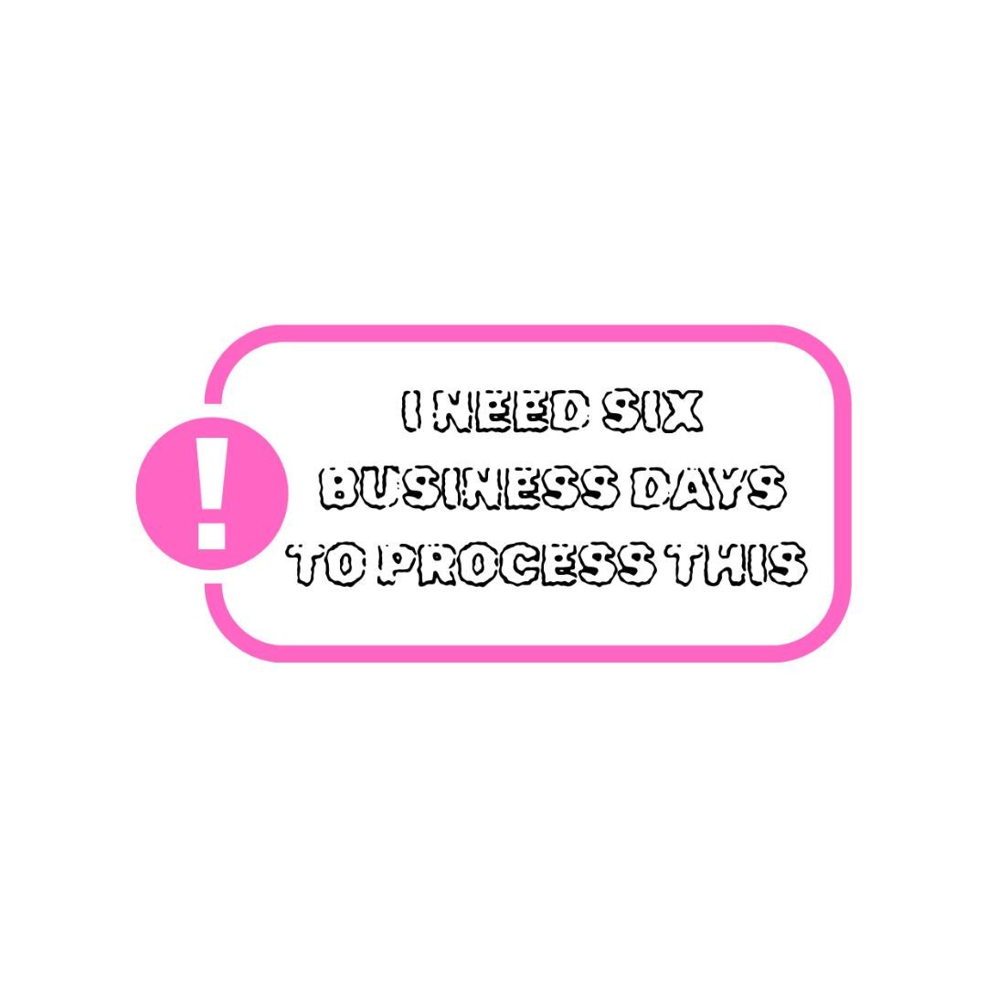 I Need Six Business Days to Process This Sticker | Overwhelmed Human Sticker - Splash of Charm