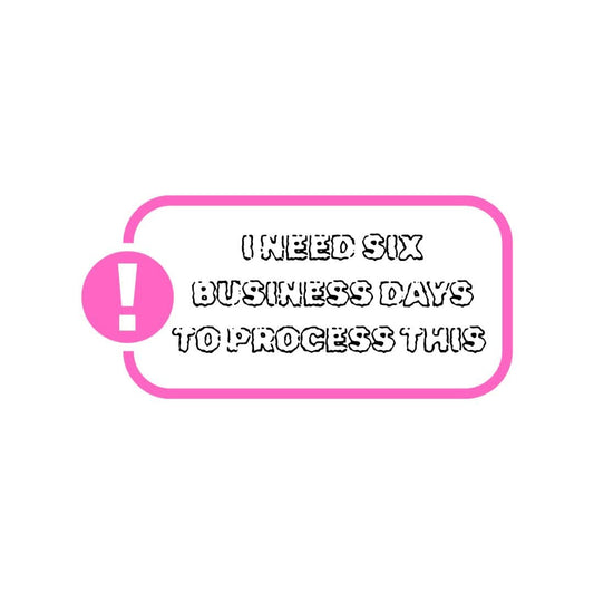 I Need Six Business Days to Process This Sticker | Overwhelmed Human Sticker - Splash of Charm