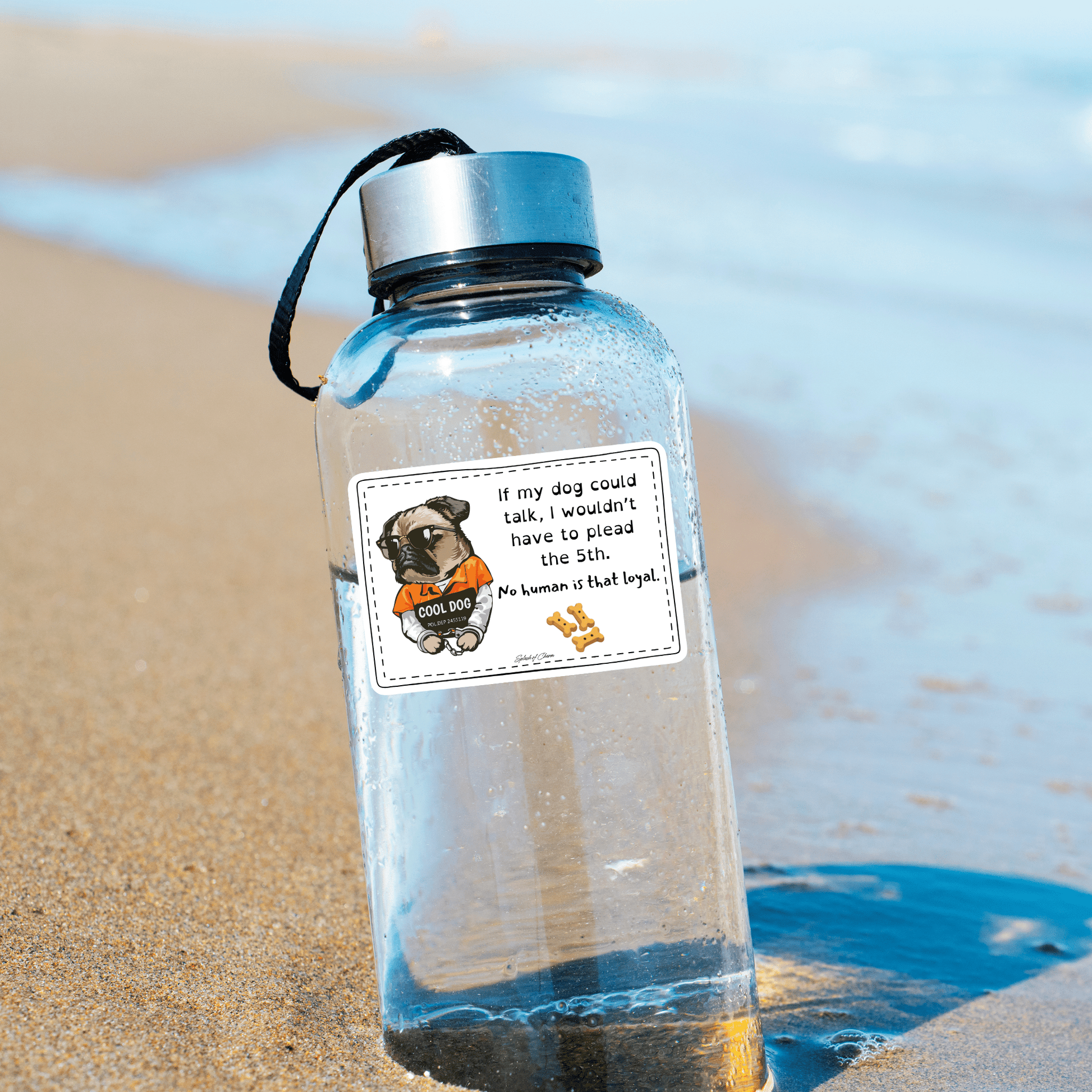 If My Dog Could Talk, I Wouldn't Need to Plead the 5th Sticker - Splash of Charm