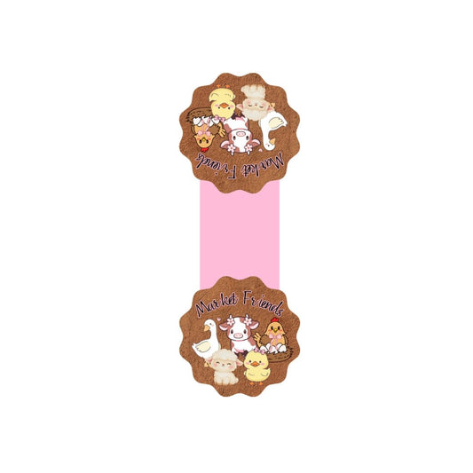 Market Friends Magnetic Bookmark | Laminated Farm Animal Bookmark - Splash of Charm