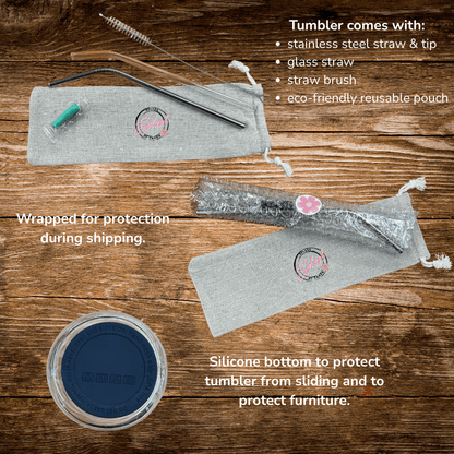 Beer can tumbler straw set - Splash of Charm