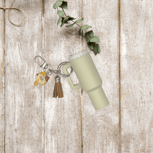 Mini Tumbler Lip Balm Keychain/Purse Charm - Splash of Charm
