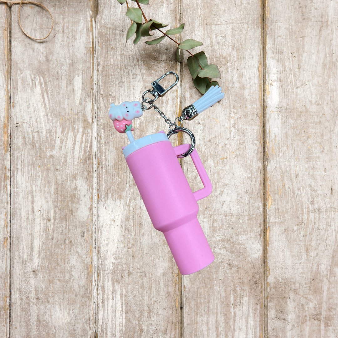Mini Tumbler Lip Balm Keychain/Purse Charm - Splash of Charm