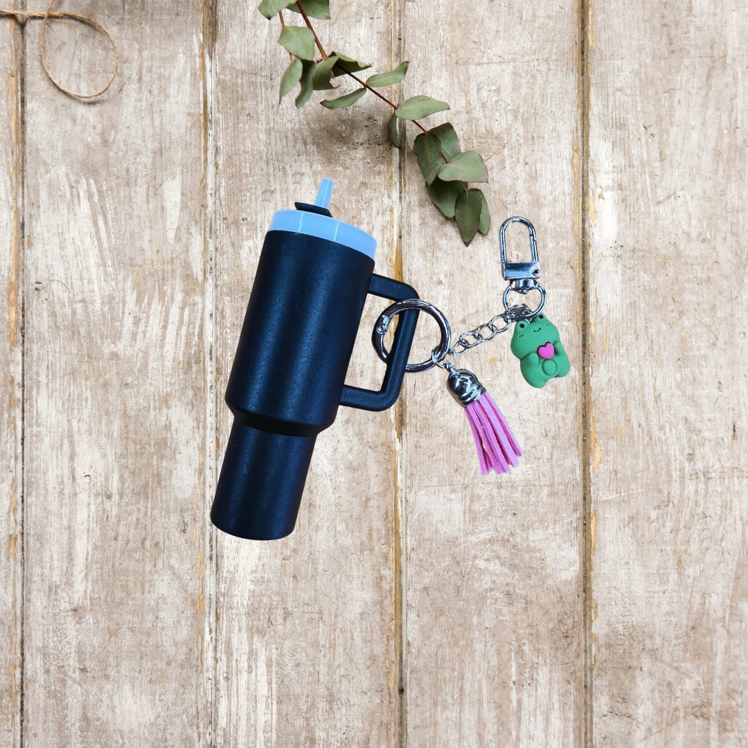 Mini Tumbler Lip Balm Keychain/Purse Charm - Splash of Charm