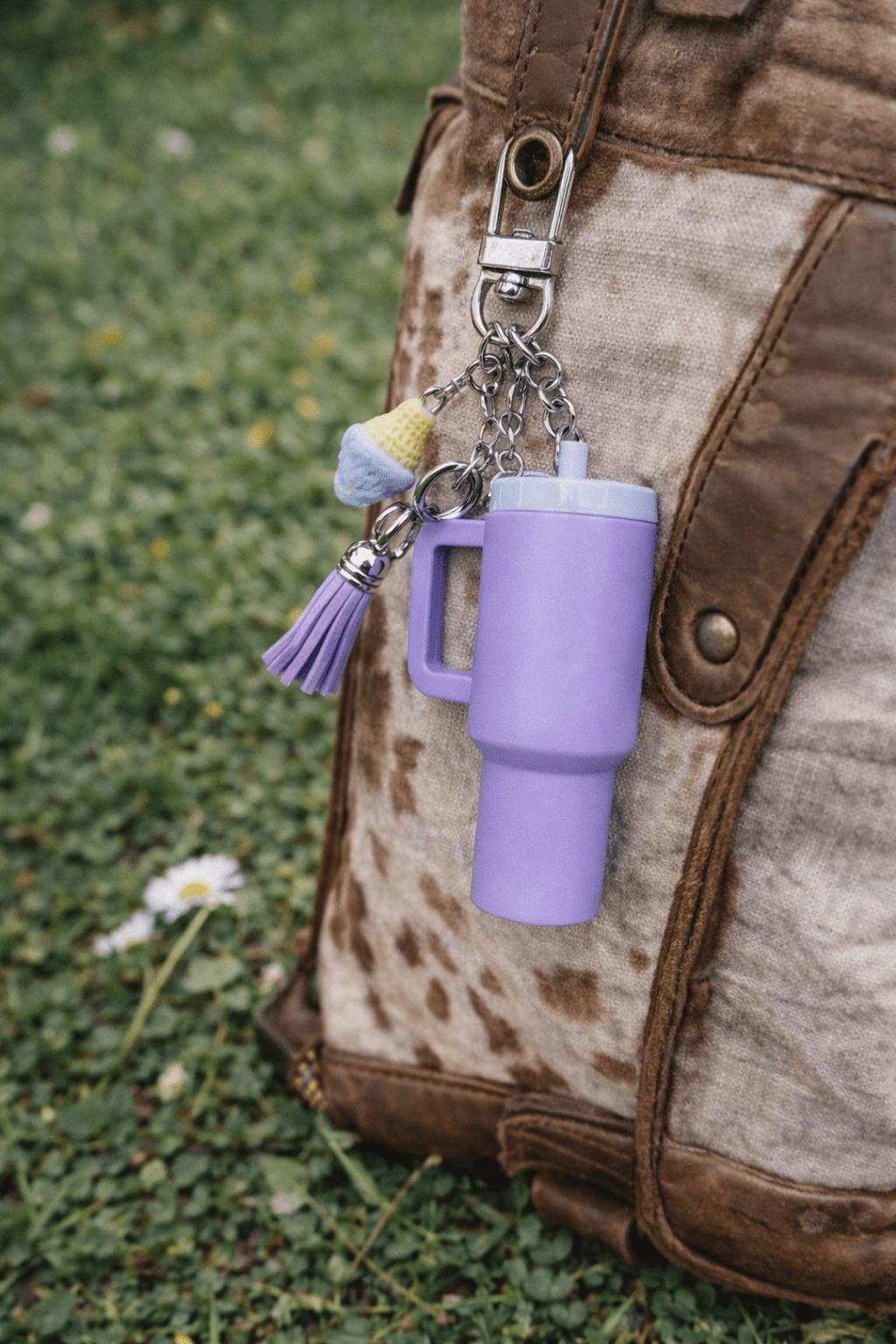 Mini Tumbler Lip Balm Keychain/Purse Charm - Splash of Charm