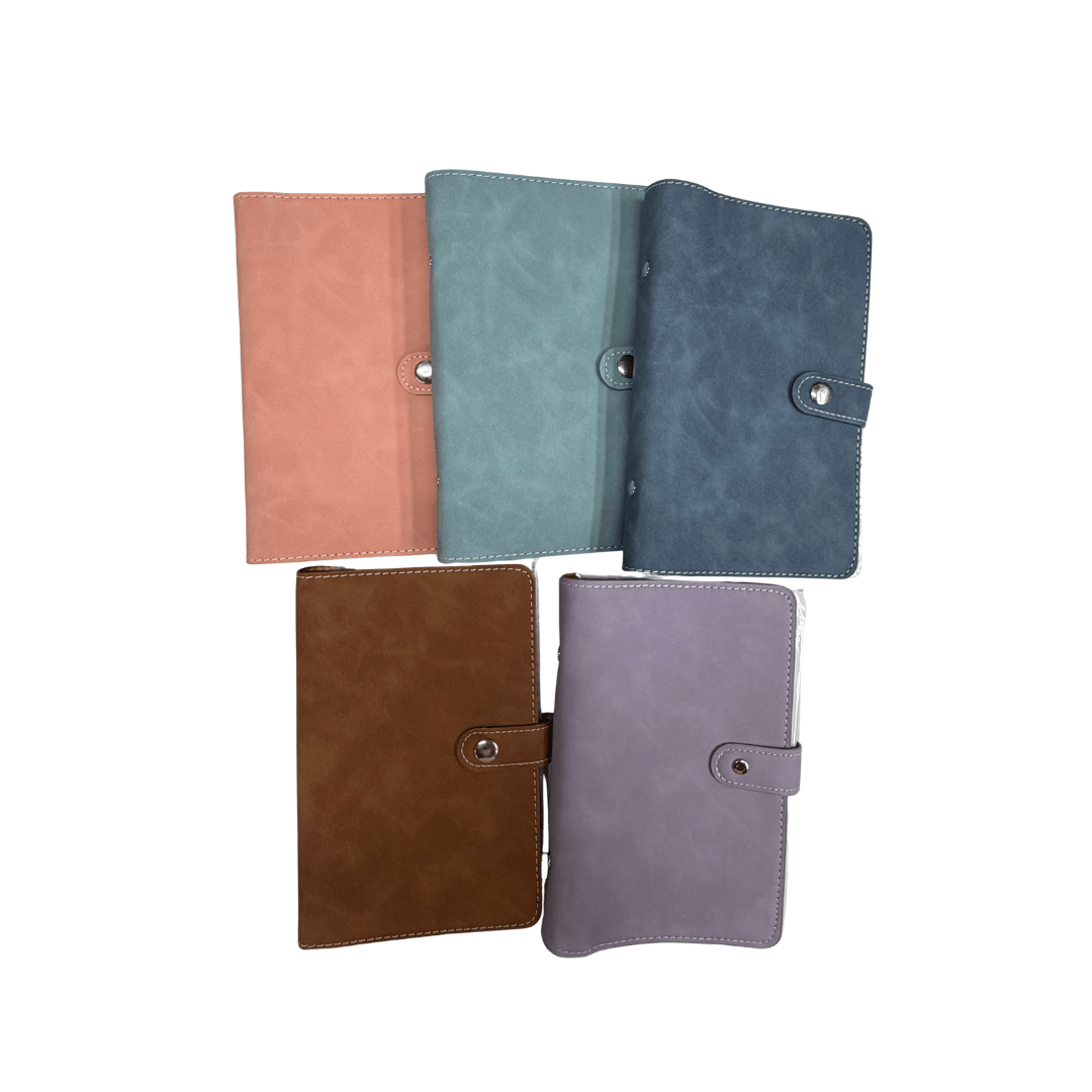 Nahla Budget Binder – Vegan Leather Cash Stuffing Binder - Splash of Charm