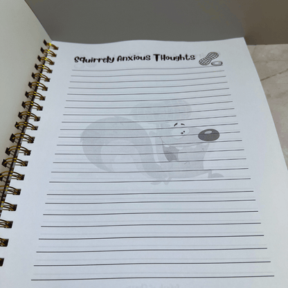 Nutz the Squirrel Spiral Notebook – Cute & Funny Notebook for Notes & School - Splash of Charm