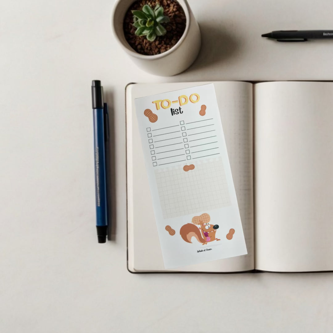 Nutz the Squirrel To-Do List – Fun & Functional Planner Notepad - Splash of Charm