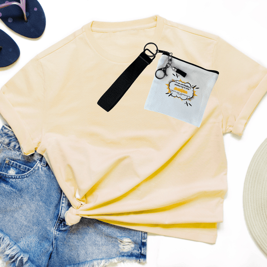 Overthinking Anxious Ray of Sunshine Wristlet Go - Bag Pouch – Funny Accessory - Splash of Charm