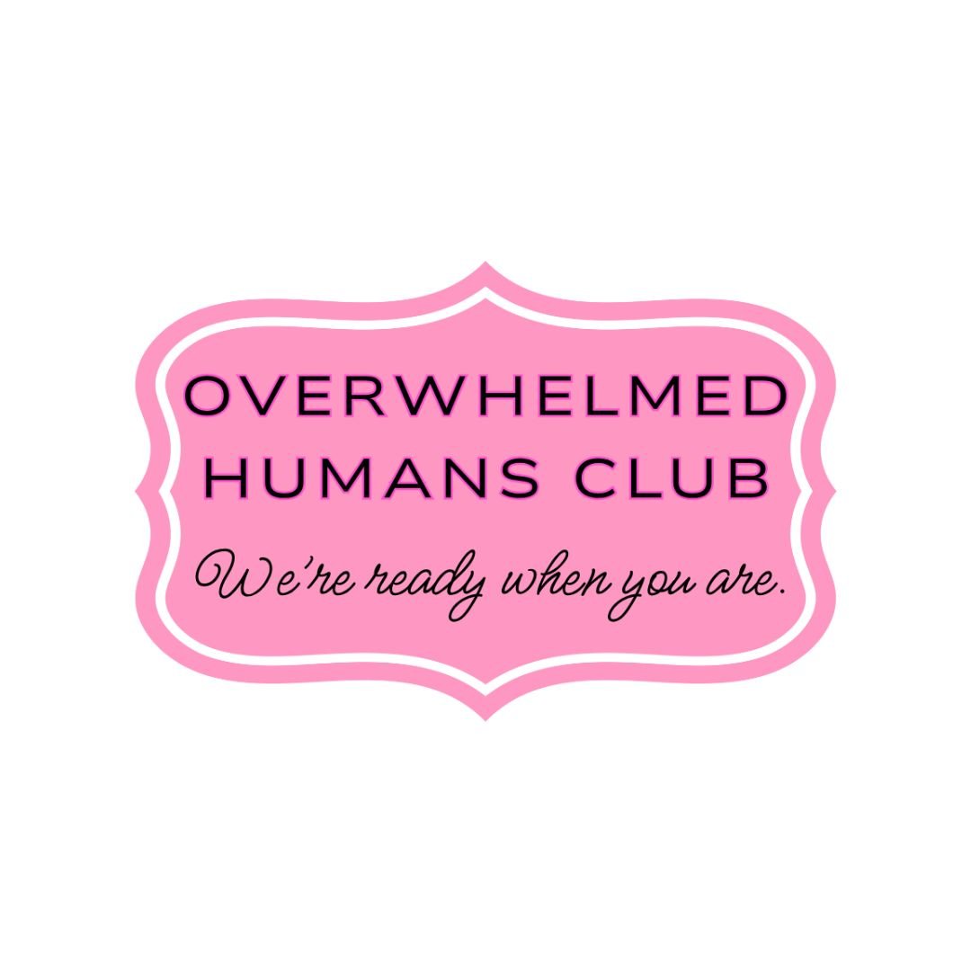 Overwhelmed Humans Club Tote Bag – Soft Life Everyday Canvas Tote - Splash of Charm