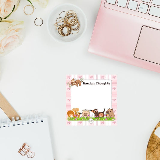Random Thoughts 4x4 Notepad - Splash of Charm