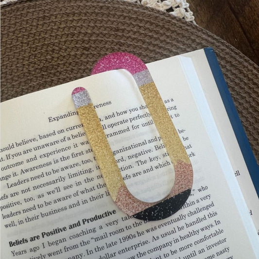 School Themed Jumbo Paper Clip - Splash of Charm
