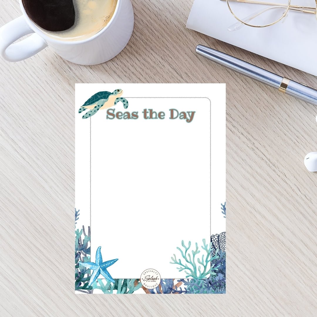 Seas the Day 5x7 Notepad - Splash of Charm