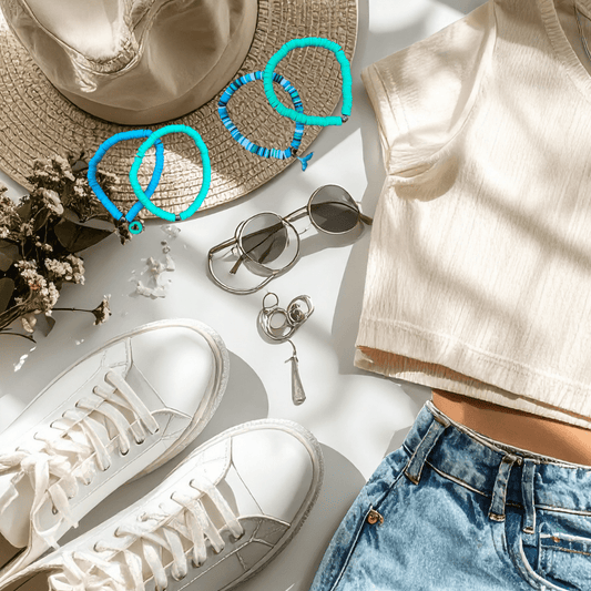 Silicone Bracelet Set w/Charms - Splash of Charm