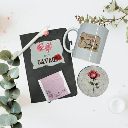 Sip and Scribble Bundle – Book Lover Gift Set with Journal, Stickers & Accessories - Splash of Charm