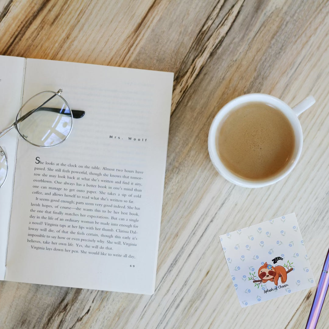 Sleepy the Sloth Post-It Notes – Fun & Functional Sticky Notes - Splash of Charm