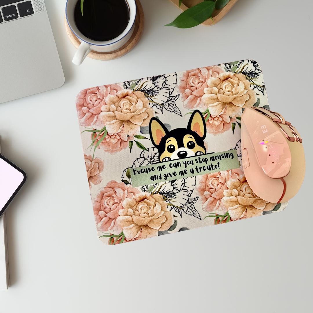 Snackish Dog Neoprene Mouse Pad – Cute Desk Accessory for Home & Office - Splash of Charm