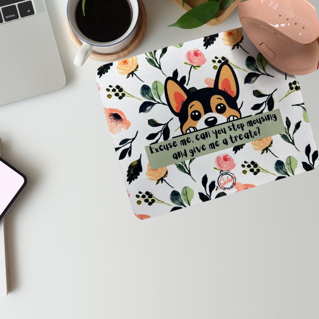 Snackish Dog Neoprene Mouse Pad – Cute Desk Accessory – Splash of Charm
