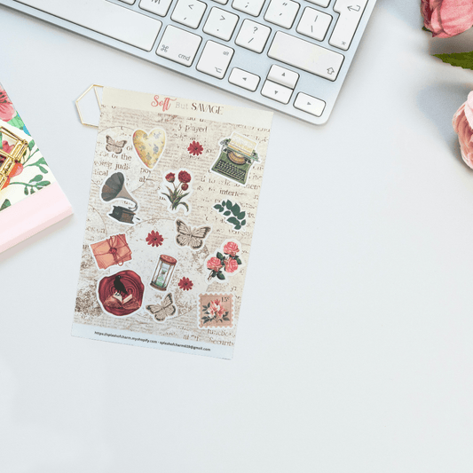 Soft but Savage 2 Sticker Sheet | Bold & Fun Planner & Journal Stickers for Creative Projects - Splash of Charm