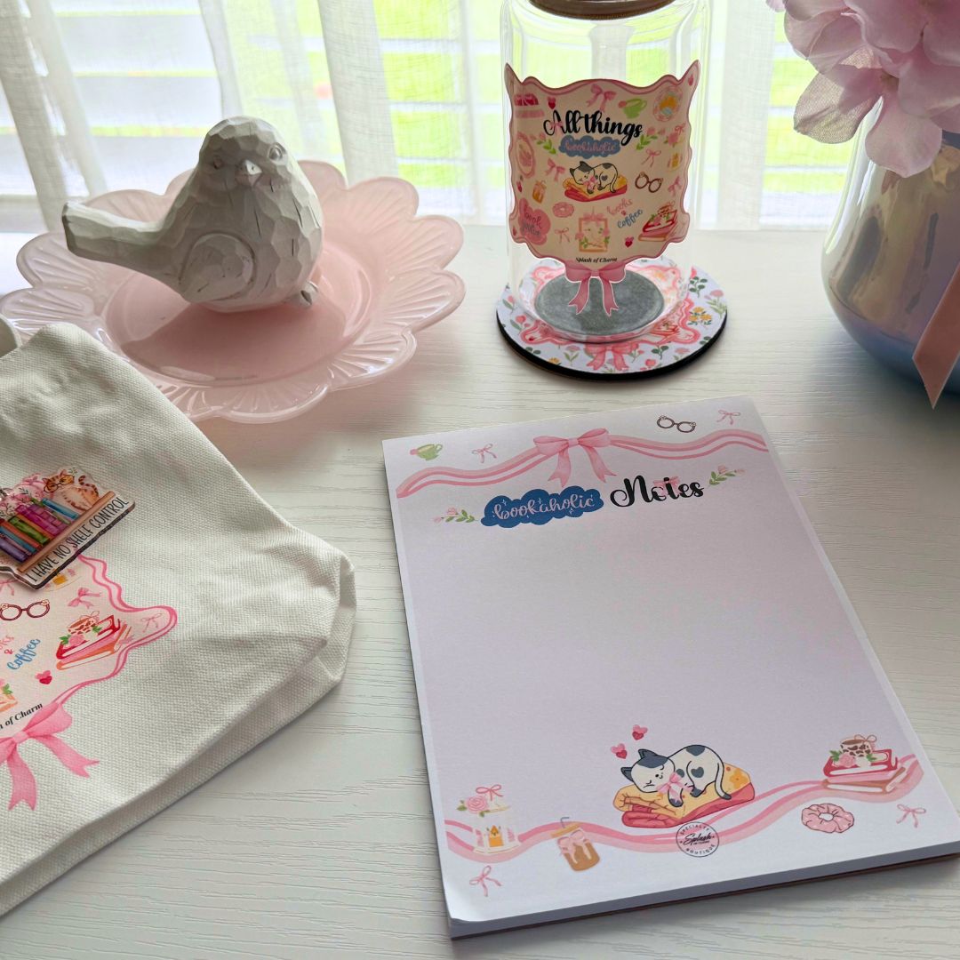 Soft Life Essentials Bundle – Tote, Glass Tumbler, Notepad & Coaster Set - Splash of Charm