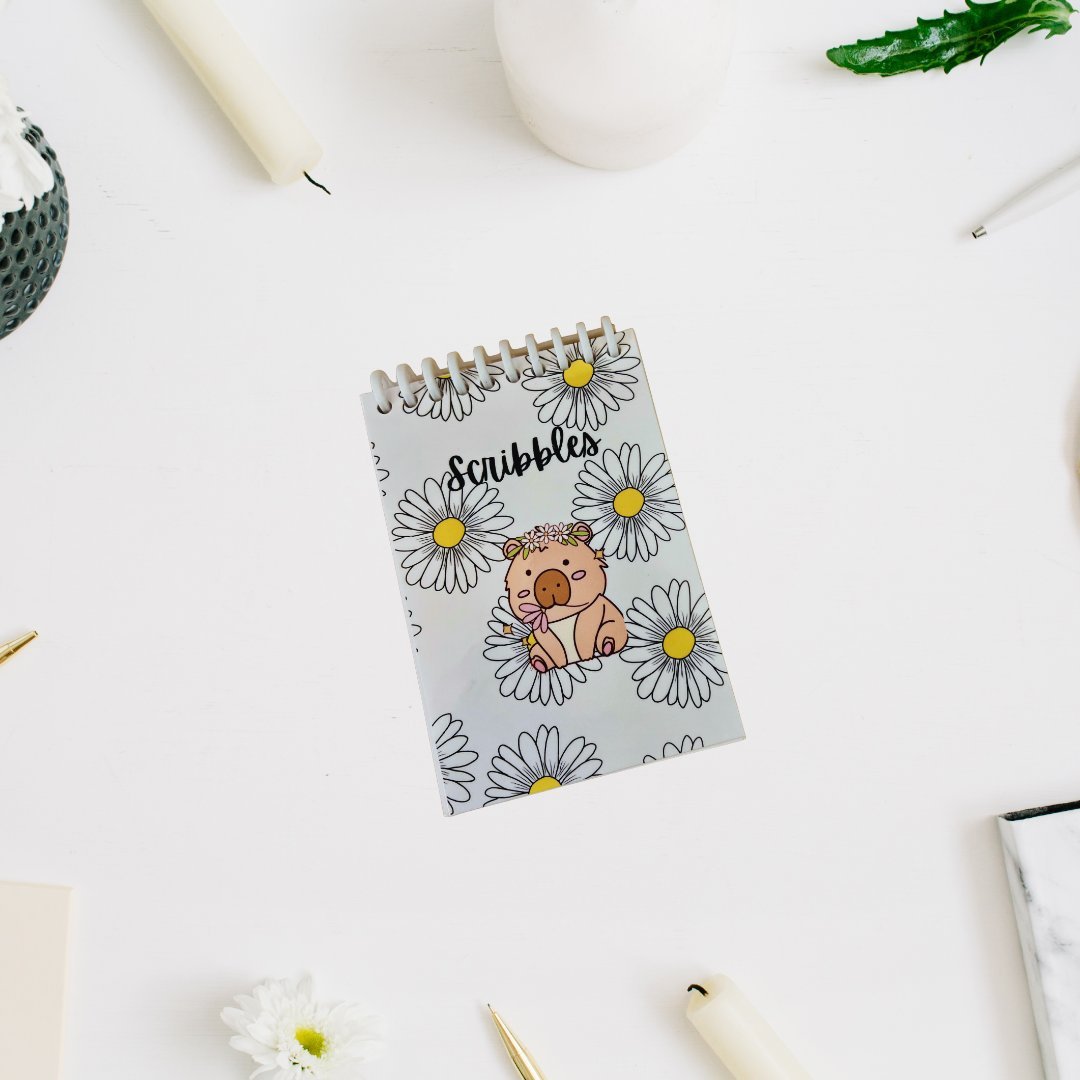 4x6 Spiral Scribble Pad – Compact Notepad for Notes & Doodles - Splash of Charm
