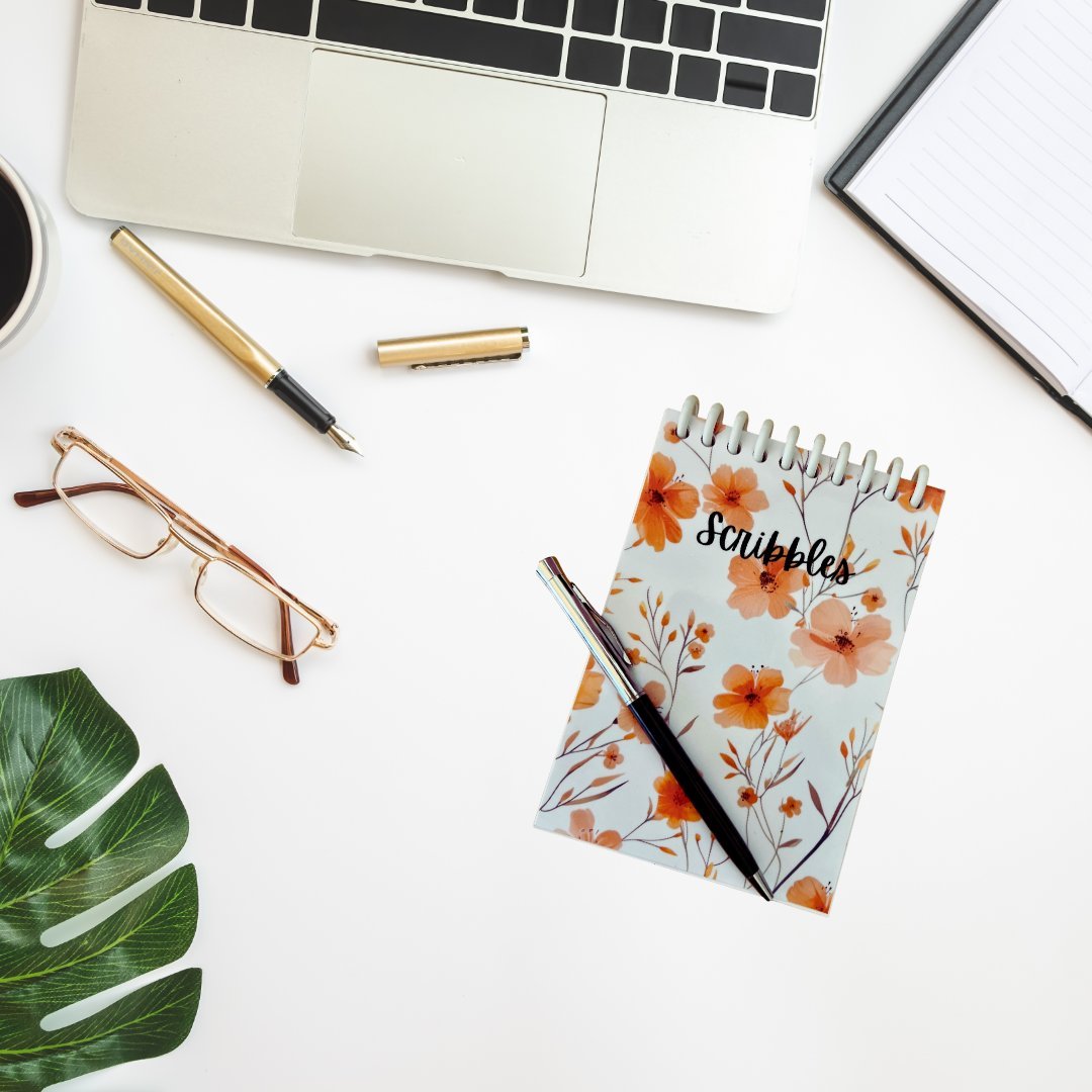 4x6 Spiral Scribble Pad – Compact Notepad for Notes & Doodles - Splash of Charm