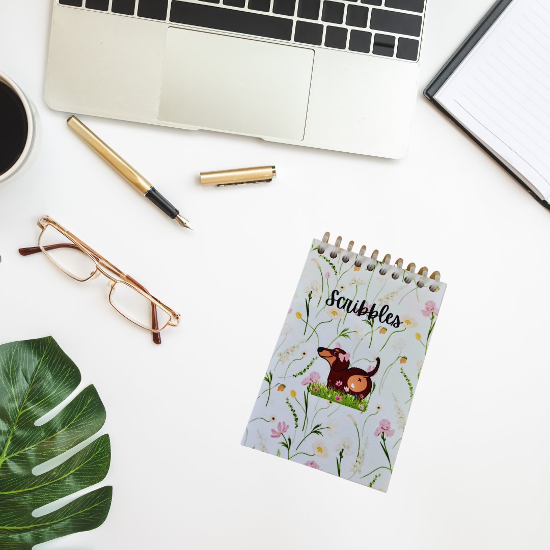 4x6 Spiral Scribble Pad – Compact Notepad for Notes & Doodles - Splash of Charm