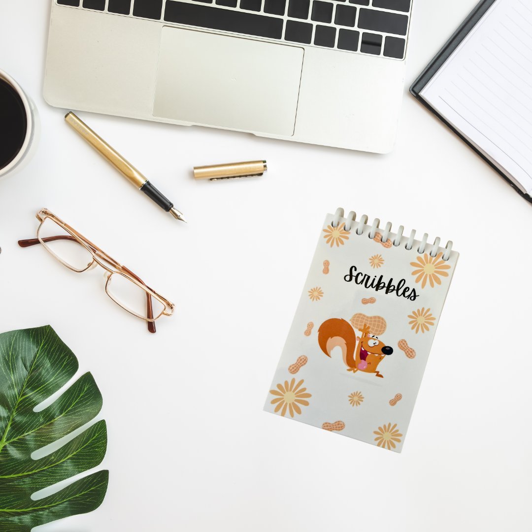 4x6 Spiral Scribble Pad – Compact Notepad for Notes & Doodles - Splash of Charm