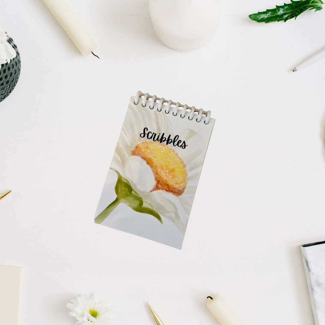 4x6 Spiral Scribble Pad – Compact Notepad for Notes & Doodles - Splash of Charm