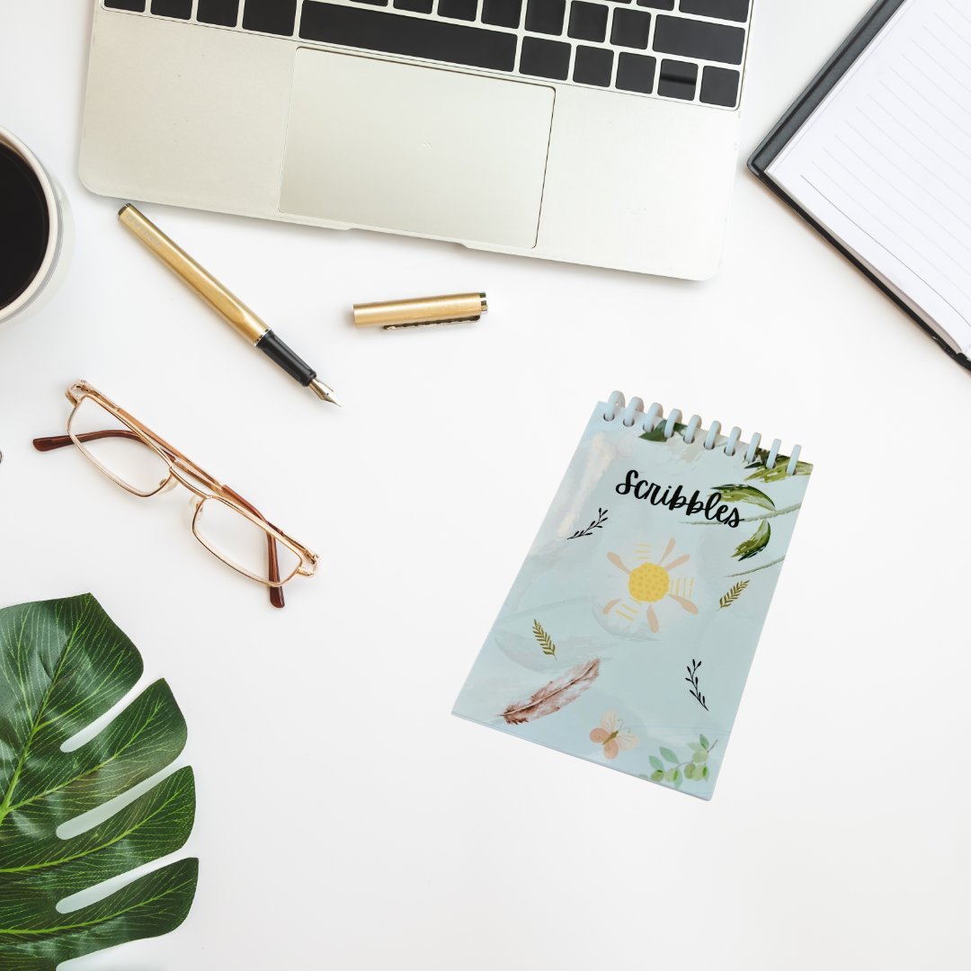 4x6 Spiral Scribble Pad – Compact Notepad for Notes & Doodles - Splash of Charm