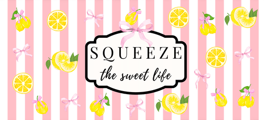 Squeeze the Sweet Life Libbey-Style Glass Tumbler | 16 oz - Splash of Charm
