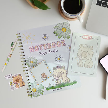 Study Buddy Bundle, Hippie the Capybara - Splash of Charm