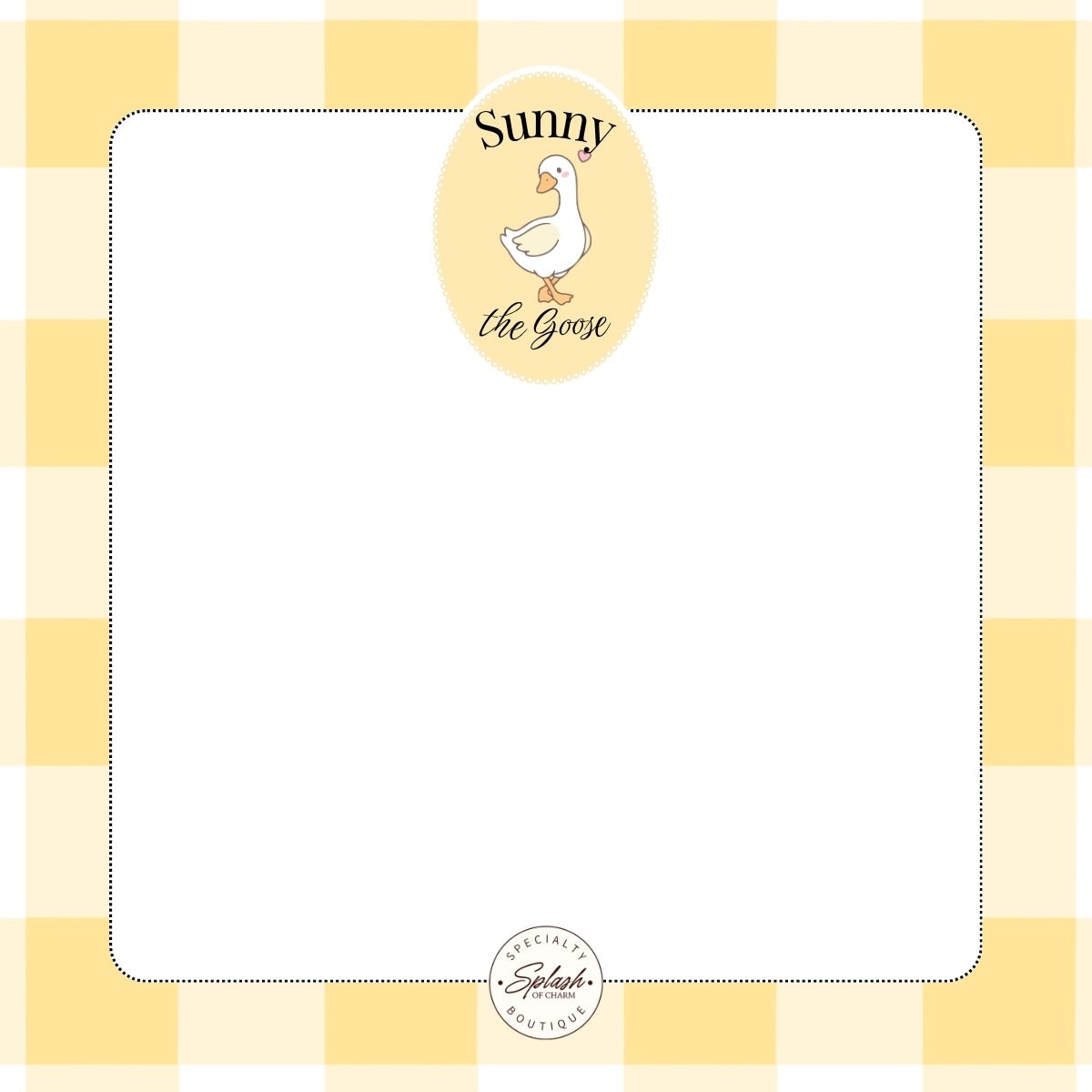 Sunny the Goose Mini Notepad | 3.5 x 3.5 Notepad - Splash of Charm
