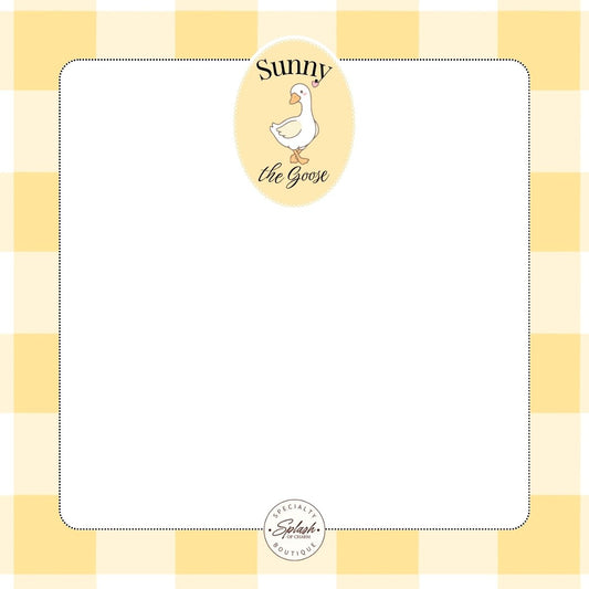 Sunny the Goose Mini Notepad | 3.5 x 3.5 Notepad - Splash of Charm
