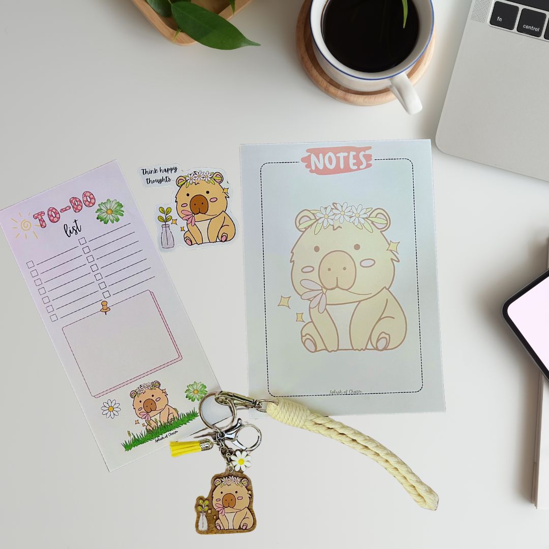 Sweet Organization Bundle, Hippie the Capybara - Splash of Charm