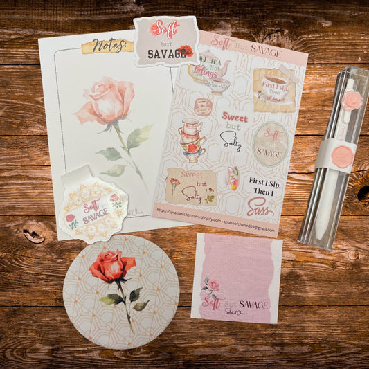 Sweet Start Stationery Bundle – Cute Desk & Writing Accessories Gift Set - Splash of Charm