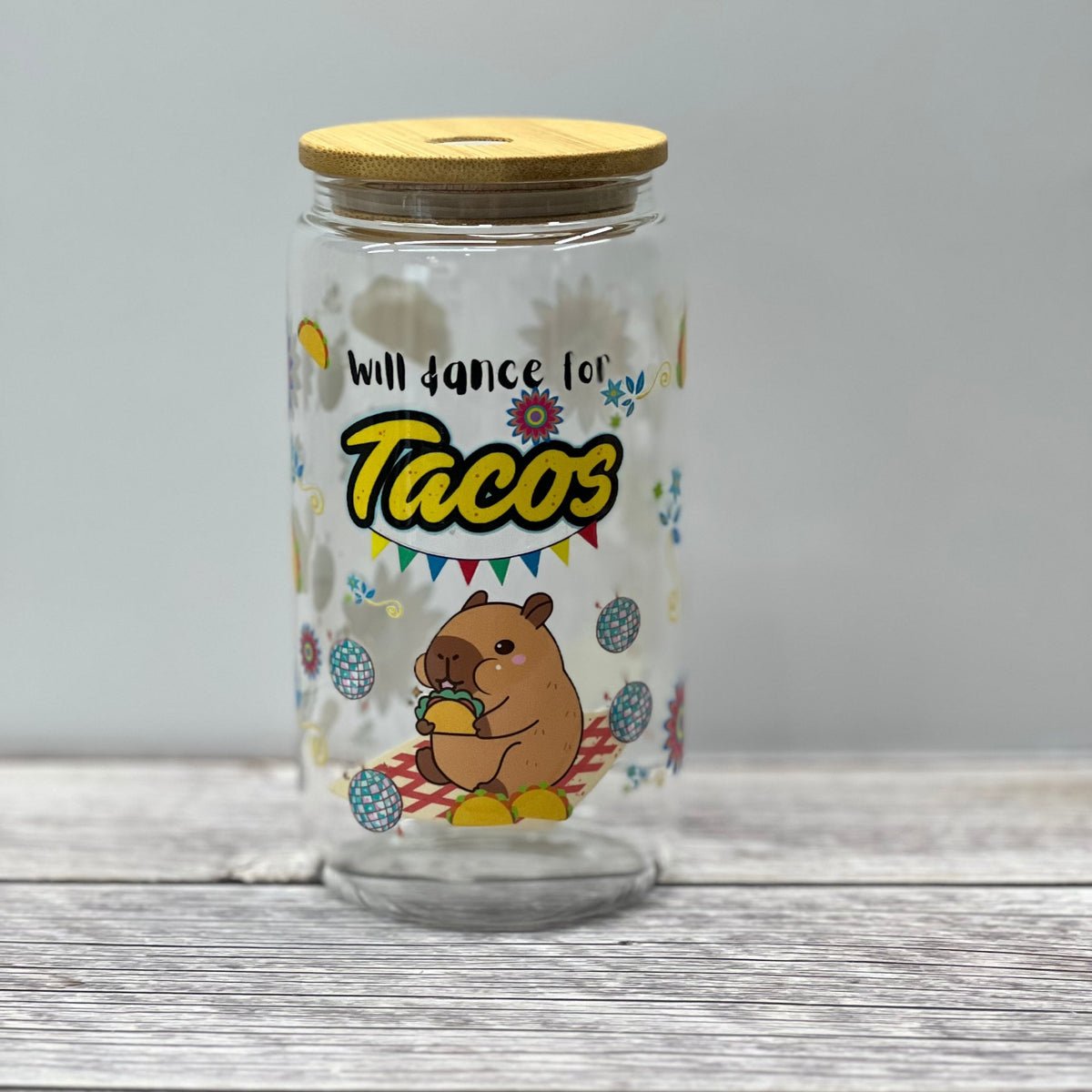 Taco the Capybara Beer Can Glass Tumbler - Splash of Charm