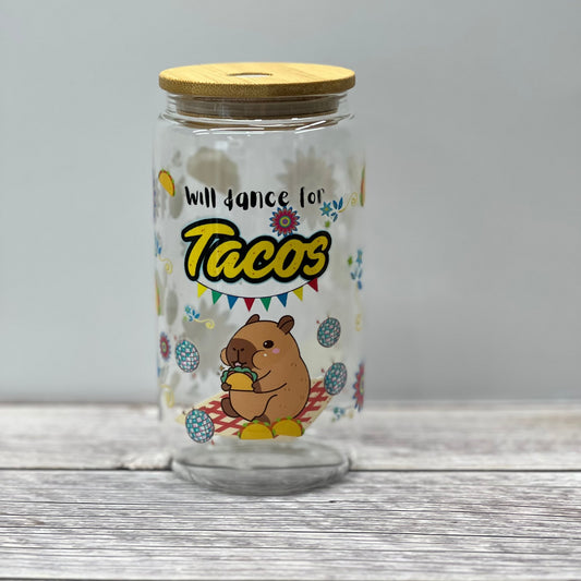 Taco the Capybara Beer Can Glass Tumbler - Splash of Charm