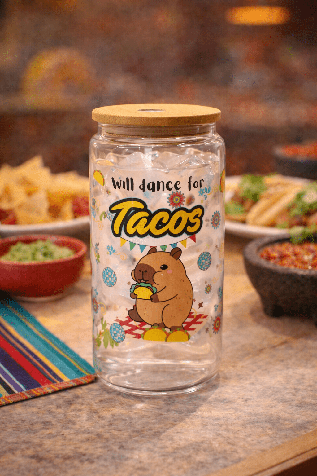 Taco the Capybara Beer Can Glass Tumbler – Fun & Cute Animal Drinkware - Splash of Charm