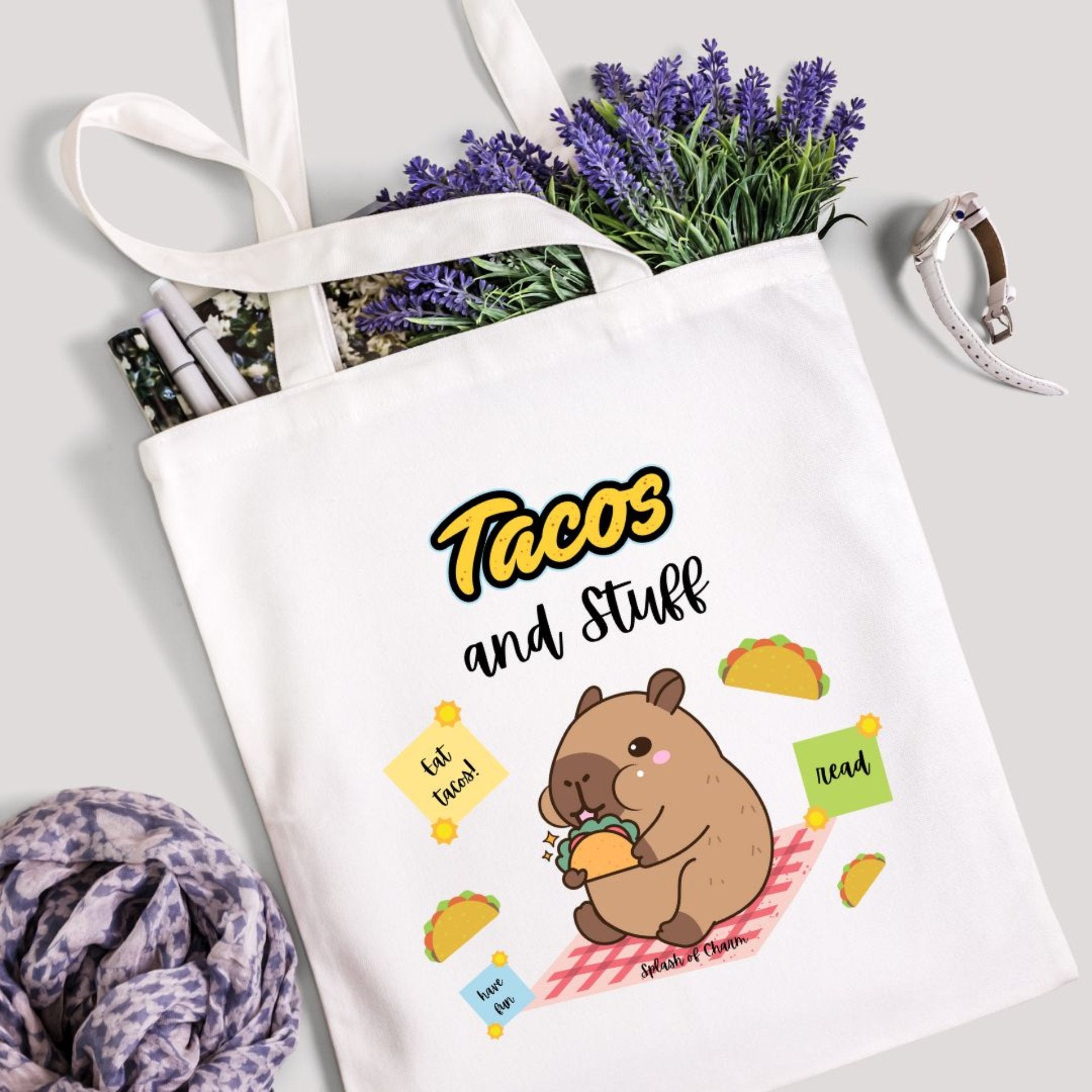Taco the Capybara Mini Tote - Splash of Charm